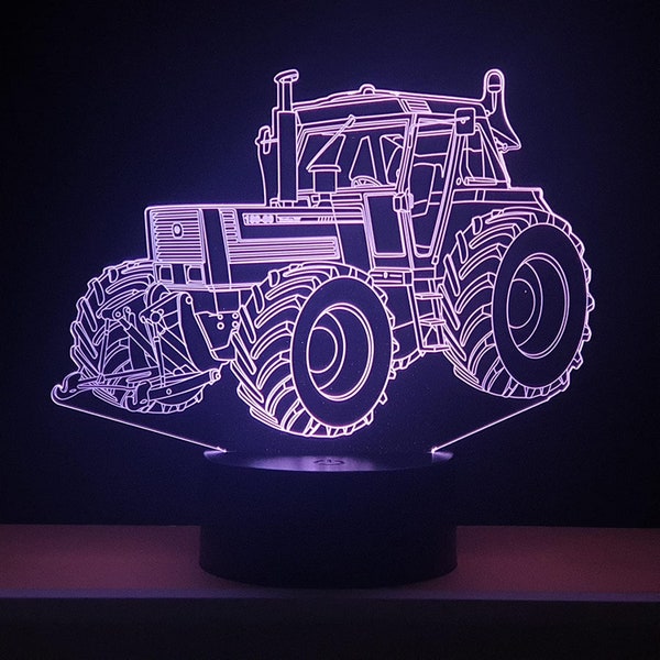 Lampe 3D - Motif Tracteur FT180 - 7 couleurs