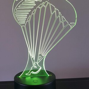 Lampe 3D Motif Parapente 7 couleurs image 4
