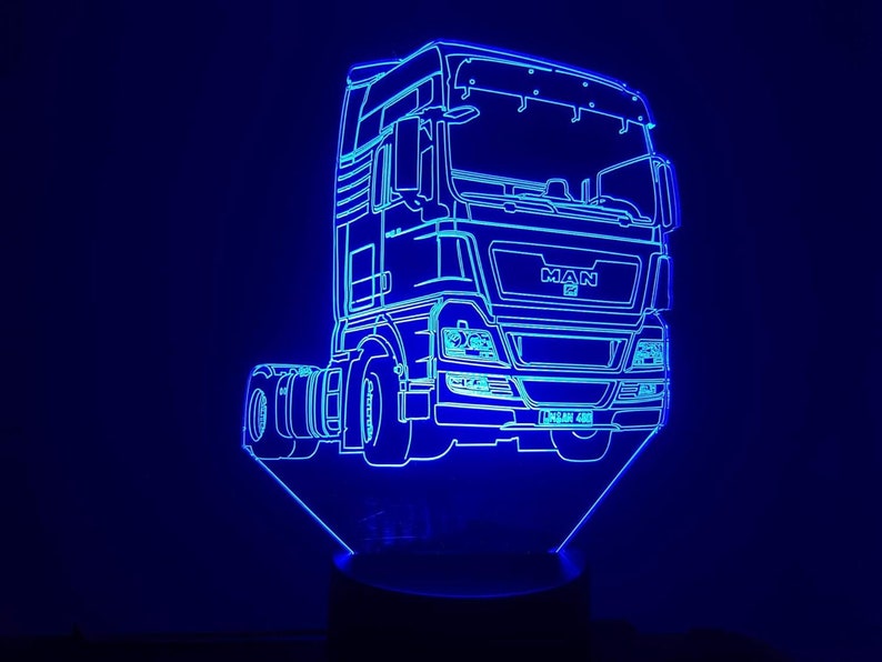 Lampe 3D Motif Camion M-N 7 couleurs image 7