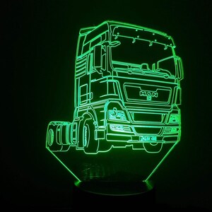 Lampe 3D Motif Camion M-N 7 couleurs image 6