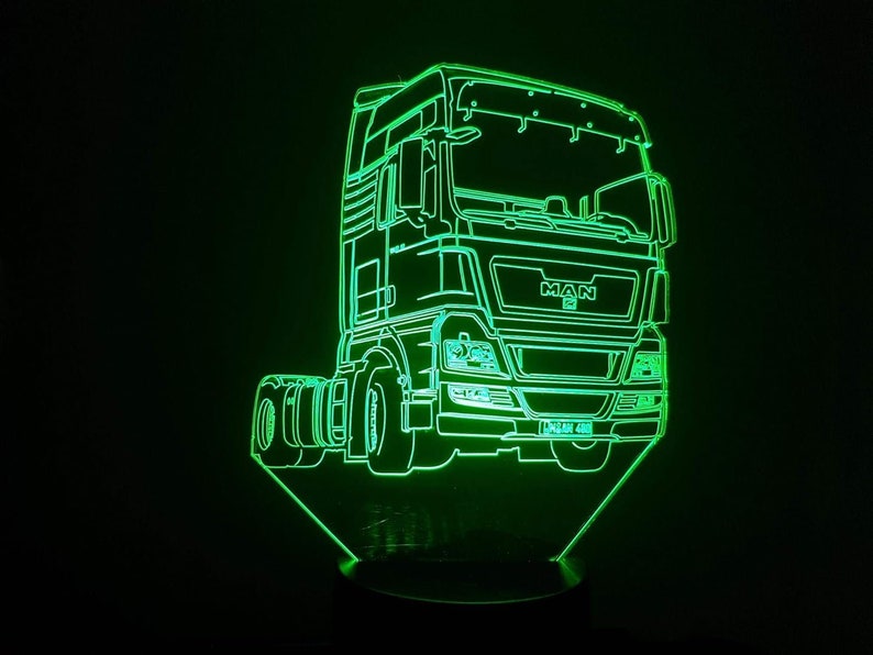 Lampe 3D Motif Camion M-N 7 couleurs image 6