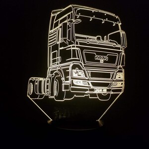 Lampe 3D Motif Camion M-N 7 couleurs image 4