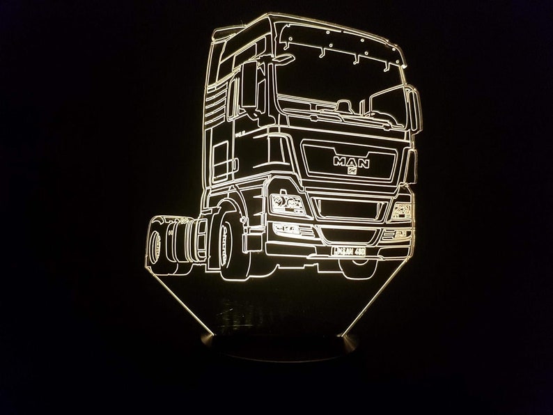 Lampe 3D Motif Camion M-N 7 couleurs image 4
