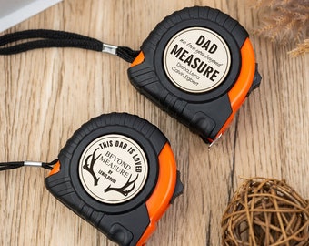 Custom Measuring Tape, Personalized Engraved Tape Measure, Father's Day Gift, Gift for Grandad, Tools for Dad, Gift for Him, Birthday Gifts