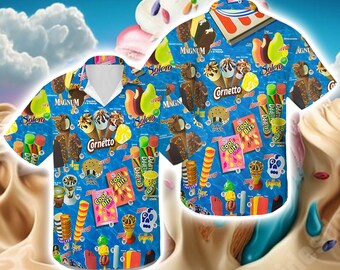 Diese alten Eiscremes Unisex Hawaiihemd, Eis Shirt, Eis am Strand, Hawaii Strand Shirt, Hawaiihemd Sommer