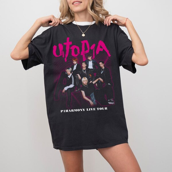Vintage P1Harmony Live Tour UTOP1A T-shirt, P1Harmony World Tour Shirt, P1Harmony Merch Shirt, Keeho, Theo, Jiung, Intak, Soul, Jongseob.