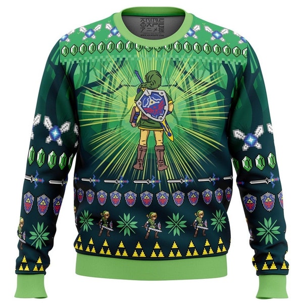 Link Legend of Zelda Ugly Sweater, Christmas Sweater,Christmas Gift Game