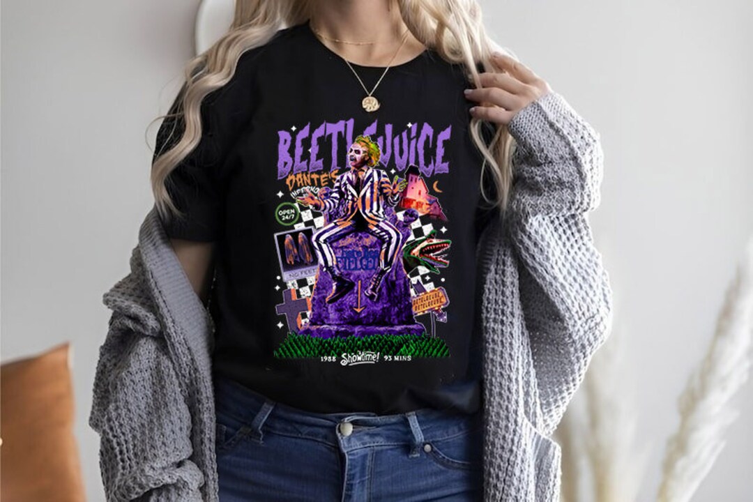 Beetlejuice Halloween Vintage Shirt Horror Nights Halloween Etsy