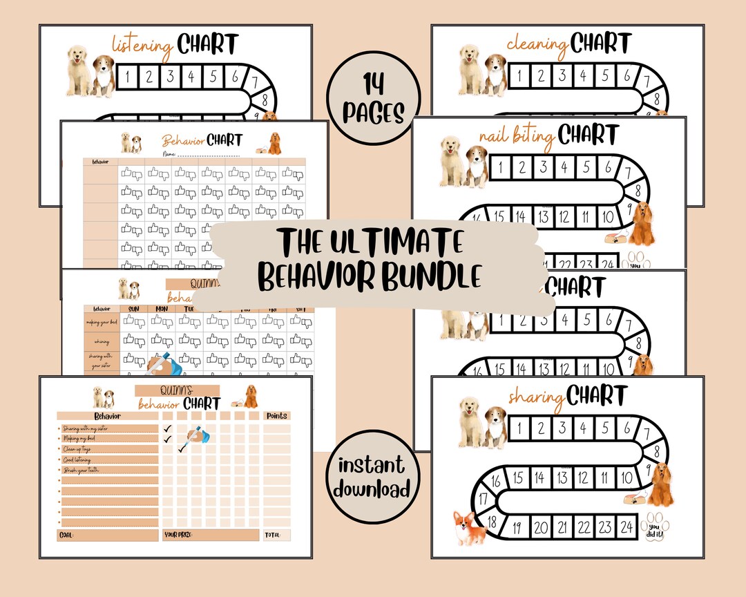 Chore Chart Kids Printable Listening & Sharing Charts Kids - Etsy Australia