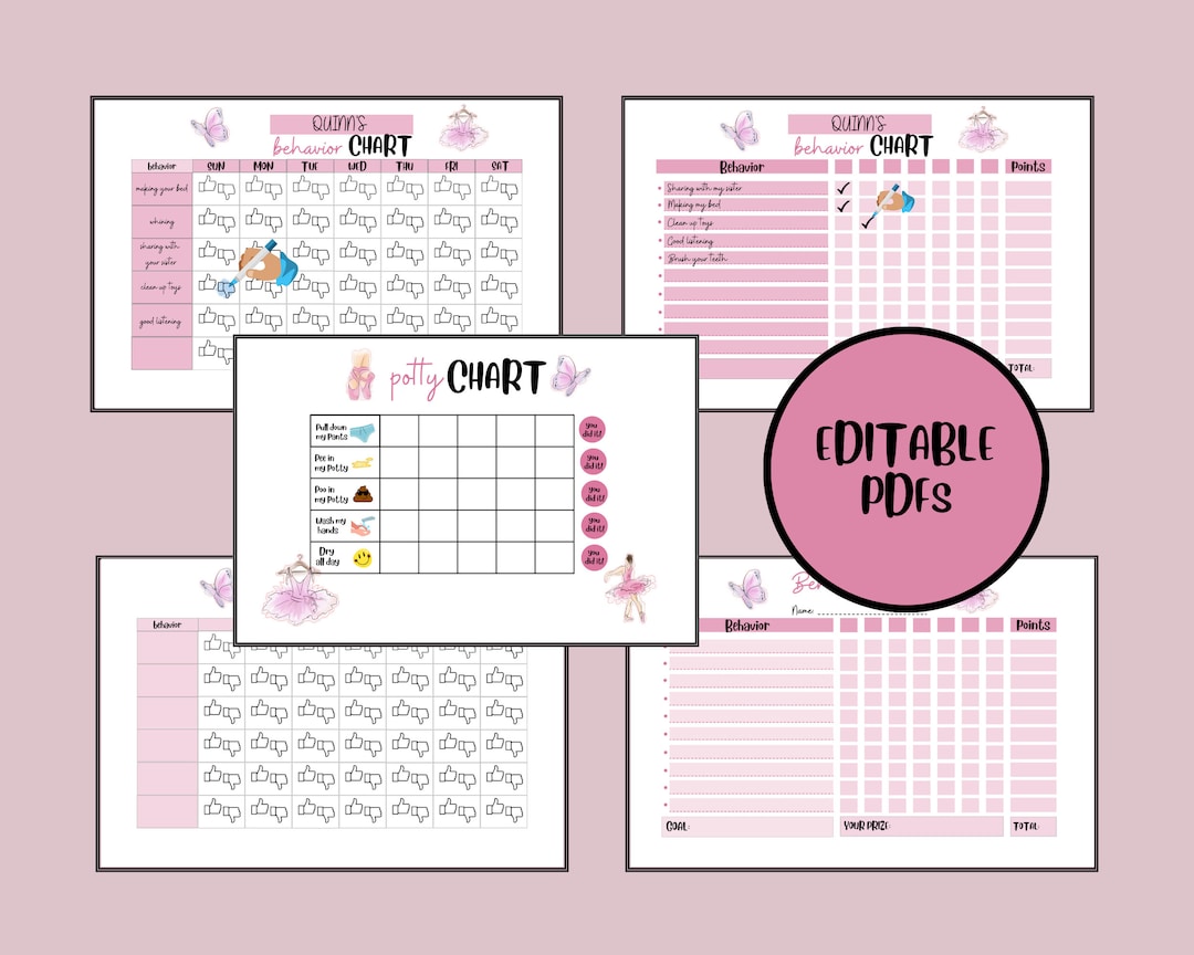 Printable Chore Chart for Kids-ballet Toddler Chore Chart Toddler ...