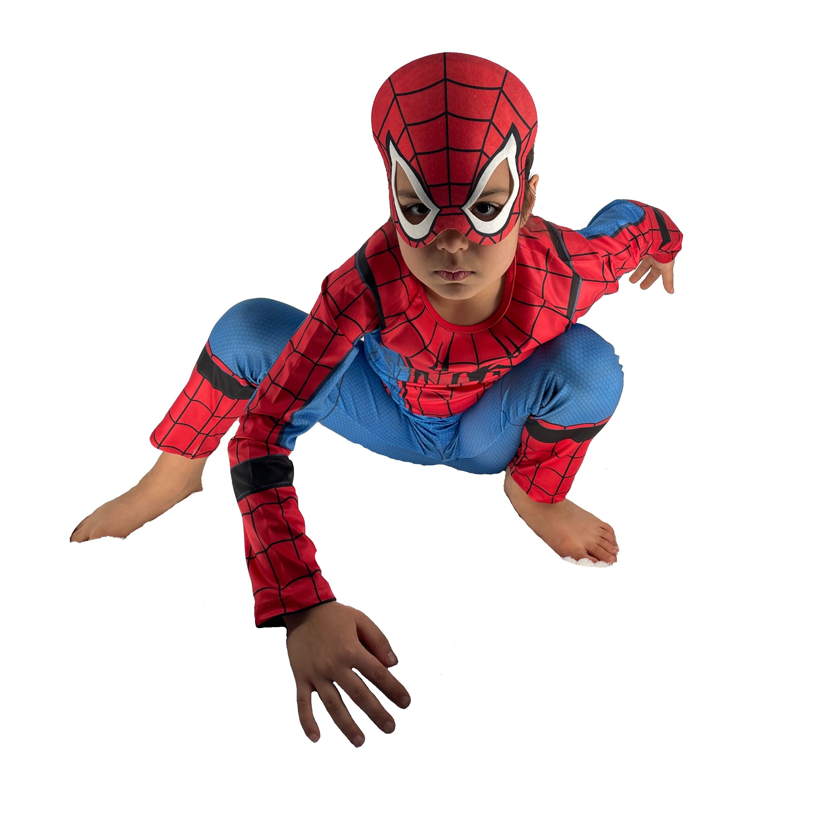 Buy Kids Superhero Spiderman Costume Homecoming Halloween Carnival Spider-Man  Suit Cosplay Masquerade Outfit,Spandex/Lycra,G-(130~140) cm Online at  desertcartINDIA