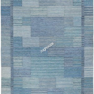 Navy Blue Traditional Scandinavian style flat weave rugs for all living space. Classic Rugs, Kilim Rug, Swedish Rugs for modern home