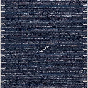 Blue Swedish Marianne Richter Inspired High Quality Handwoven Flatweave Rug for Living Room Bedroom6x9 8x10 Rug Customize in all Size