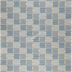 Handwoven Wool Kilim Rug: Swedish Design, Vintage Boho