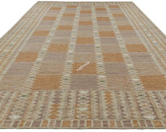 Alfombra sueca Dhurrie: lana y algodón inspirados en Marianne Richter