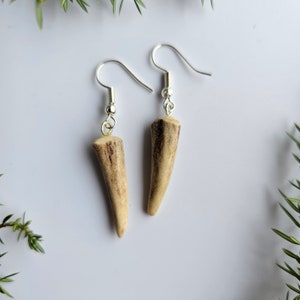 Earrings, Antler earrings, Handmade earrings, Natural earrings, Gift