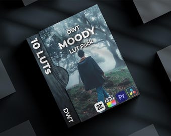 10 Moody Dark LUTs, Filmische Dark LUTs, Dunkle LUTs, Davinci LUTs, Color Grading Video Filter, Filmische Video LUTs, Sony Slog3 and REC709