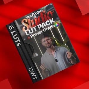 6 YouTube Studio LUTs Power Grade Video Preset Talking Head Content Creator Color Grading