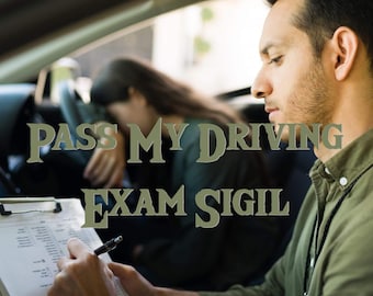 Driving Exam Success Sigil: Manifest Driving License (Digital Download)