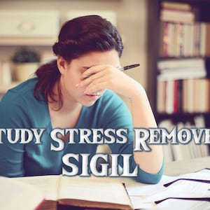 Study Stress Remover Sigil | DIY Magic Sigil | Pass Your Exam Sigil | DIY Education Sigil | Magical Sigils and Rituals for Academic Success