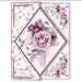 Purple Rose Fold Back Card Set - Etsy