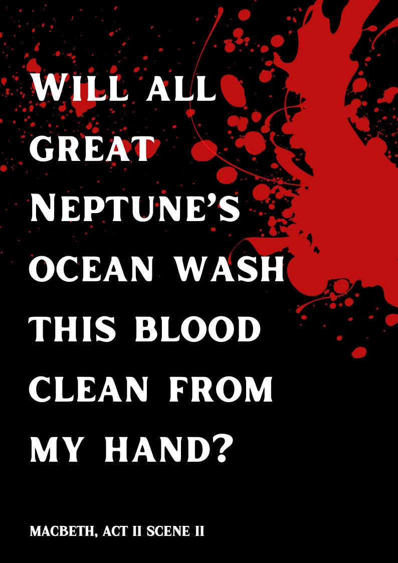 Shakespeare's 'macbeth' - 12 Key Quotes for GCSE English Literature ...