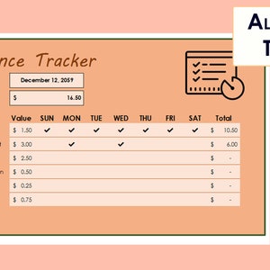 Sample Allowance Tracker