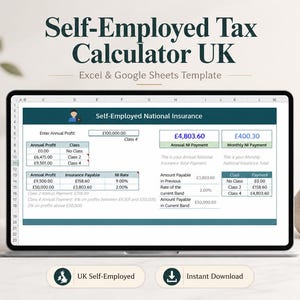 Self-Employed Tax Calculator (UK) image 1