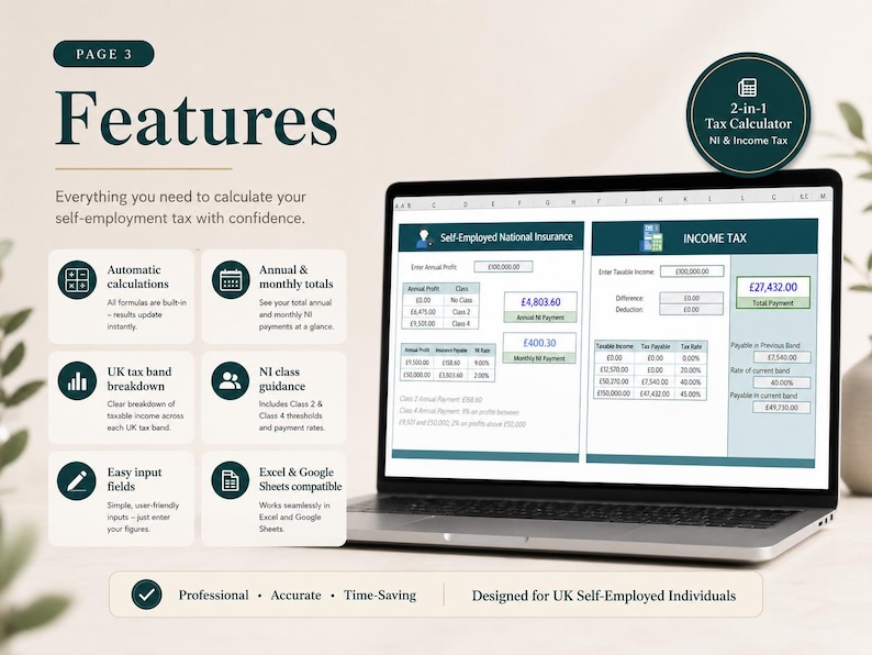 Self-Employed Tax Calculator (UK) image 3