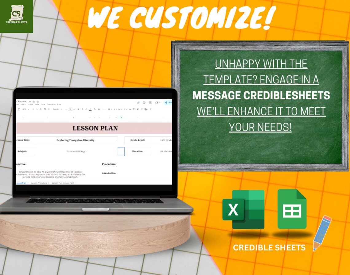 Lesson Plan Template - Etsy
