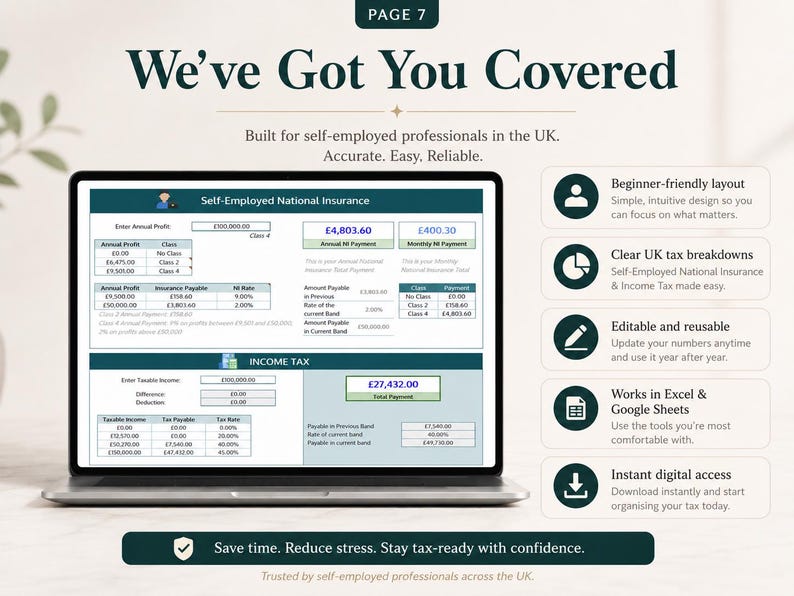 Self-Employed Tax Calculator (UK) image 7