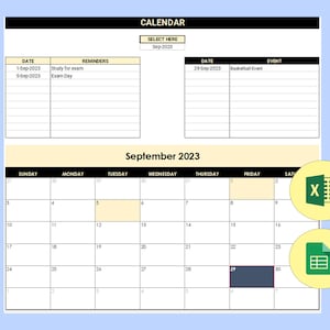 Dynamic Calendar Template