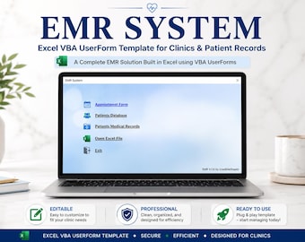 Electronic Medical Record (EMR) System in Excel