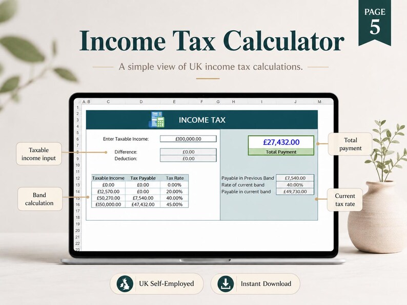 Self-Employed Tax Calculator (UK) image 5