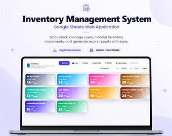Inventory Management System (Google Sheets Web Application)