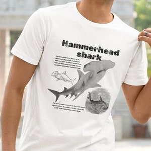 Hammerhead Shark T Shirt Etymology Historic Gift Men Shirt - Men's Cotton Crew Tee