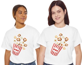 Guinea Pig Popcorn T-Shirt: Funny Animal Lover Tee