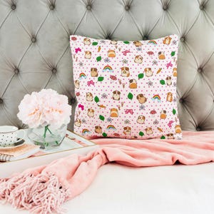 Guinea Pig Pillow: Plush Faux Suede Throw Pillow, Kid&#39;s Room Decor