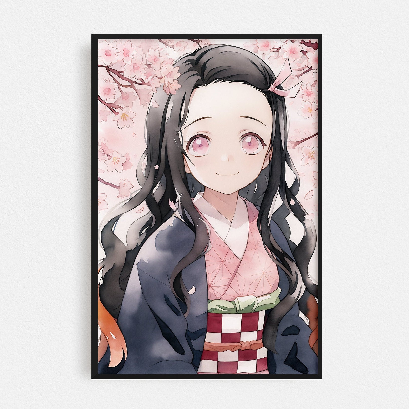 Demon Slayer Kamado Nezuko Flannel Bathrobe Sleepwear Anime