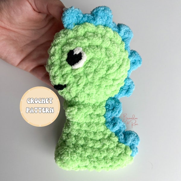 Dino Boo Boo Buddy Crochet Pattern | Ice Pack Cover | Kids Ice Pack | Dino Ice Pack | Dino Cover | Crochet Dinosaur