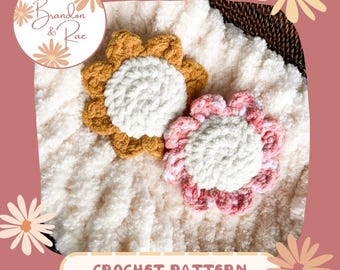 Flower Boo Boo Buddy Crochet Pattern | Ice Pack Cover | Kids Ice Pack | Flower Ice Pack | Flower Cover | Crochet Flower