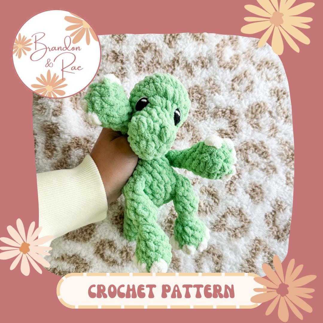 Billie the Brontosaurus Crochet Pattern: Dinosaur Plushie