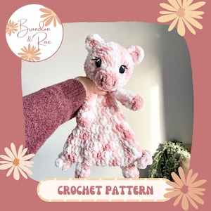 Penny Pig Snuggler / Crochet Pattern / Pig Pattern / Pig Crochet Pattern / Pig Lovey