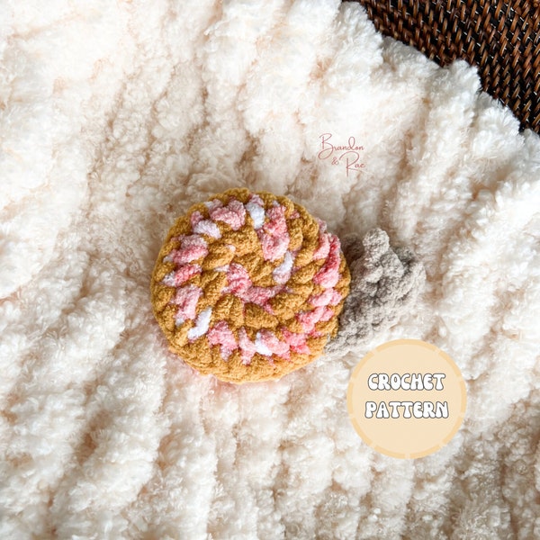 Snail Boo Boo Buddy Crochet Pattern | Ice Pack Cover | Kids Ice Pack | Snail Ice Pack | Snail Cover | Crochet Snail