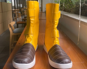 Botas y zapatos de cosplay de Trunks Torankusu hechos a medida en amarillo