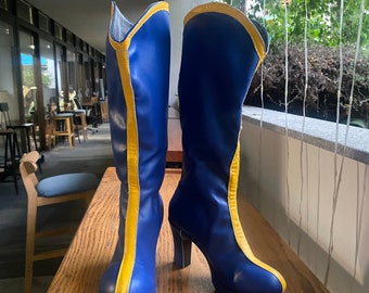 Laura Kinney Cosplay Costume Boots Shoes Custom Made Blue