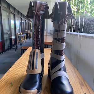 Vi Cosplay Kostuumlaarzen Schoenen Maatwerk Zwart