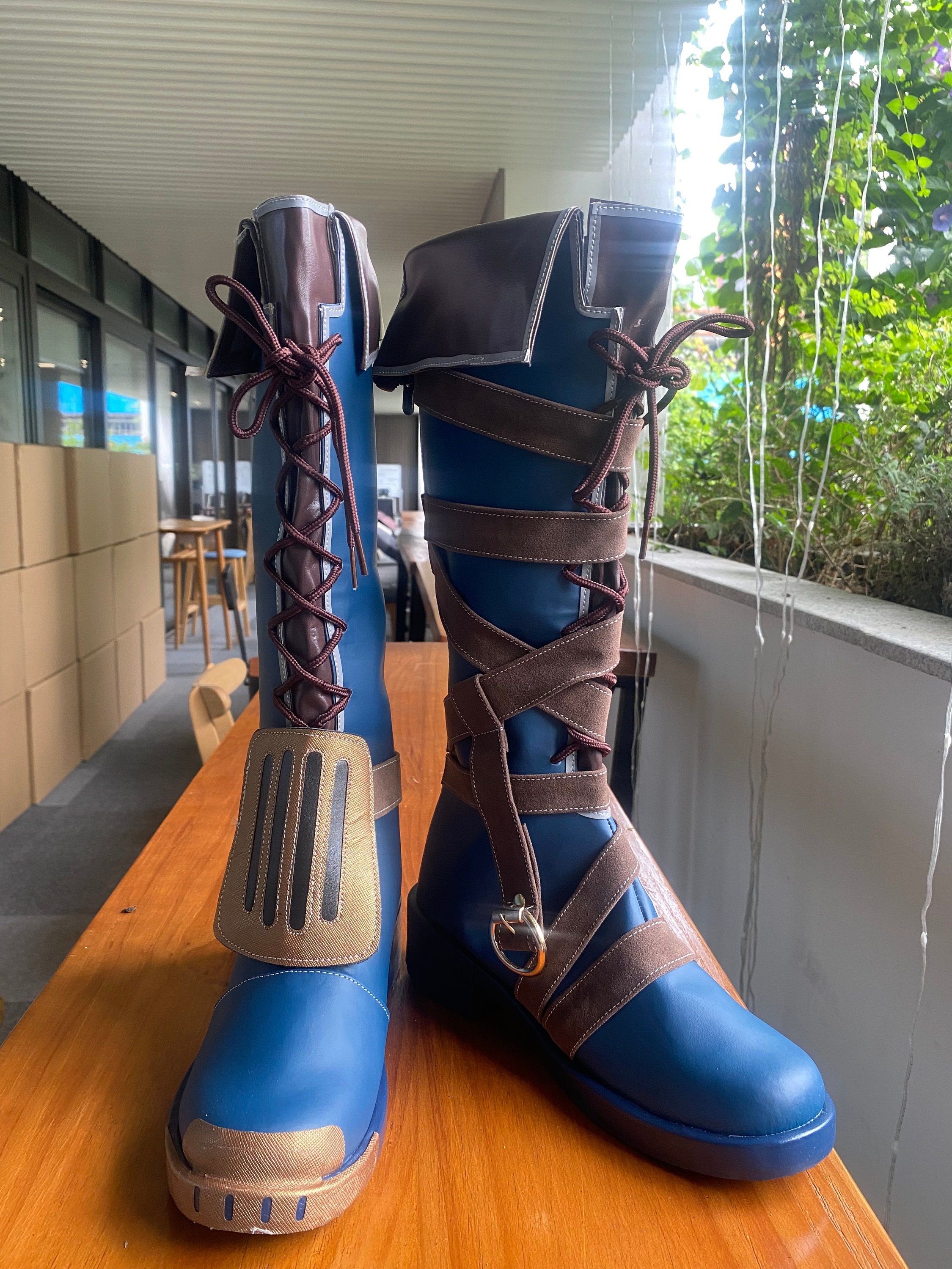 Amazon.com: DUNHAO COS Silco Cosplay Shoes Men's Custom Made