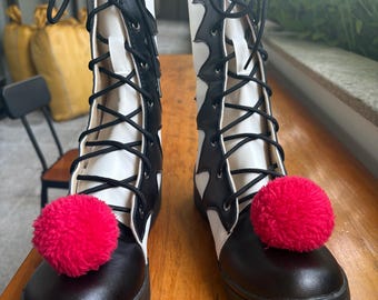 NIGHT NURSE HEELS | Blood Splatter Shoes | Crystal Zombie Heels