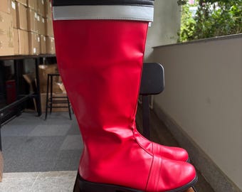 Power Ranger Boots Red Ranger Boots Custom Made